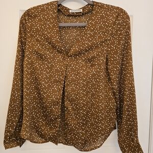 Brown Polka Dot Blouse From SISTERHOOD